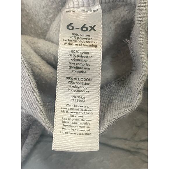 Carter's Kid Sparkly Penguin Sweater Top Gray Size 6/6X - Picture 4 of 5